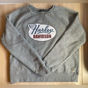 Harley Davidson Women’s Soft Retro Crewneck Pullover Garage Sweatshirt Size L